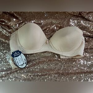 Felina Strapless multi wear  Bra in nude 34B NWT